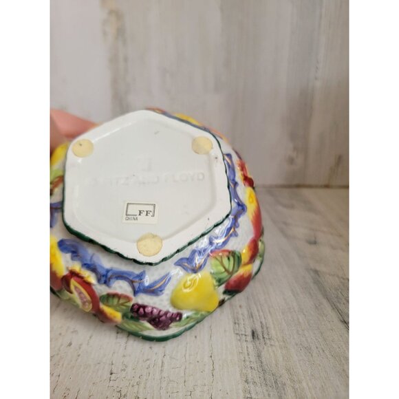 Fitz Floyd fruit bowl mini ceramic vintage dish home decor - Picture 5 of 6